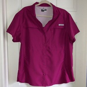 Habit Fishing, Solar Protection Vented Button Down Short Sleeve Shirt